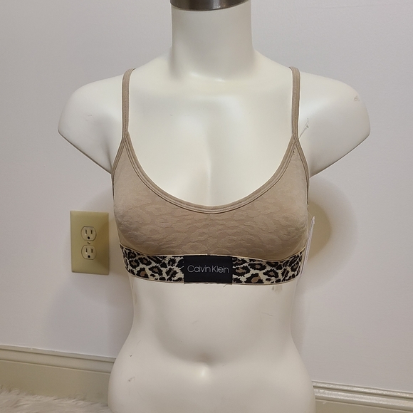 Calvin Klein Animal Print Bralette XS - Picture 1 of 6